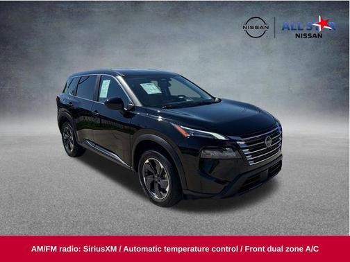 Super Black 2025 Nissan Rogue SV