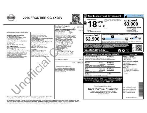 2014 Nissan Frontier SV