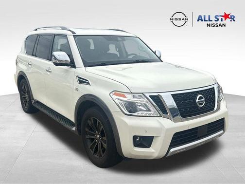 Pearl White 2018 Nissan Armada Platinum