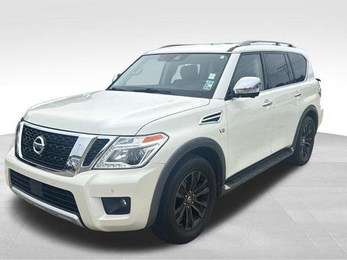 Pearl White 2018 Nissan Armada Platinum
