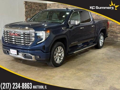Pacific Blue Metallic 2022 GMC Sierra 1500 Denali