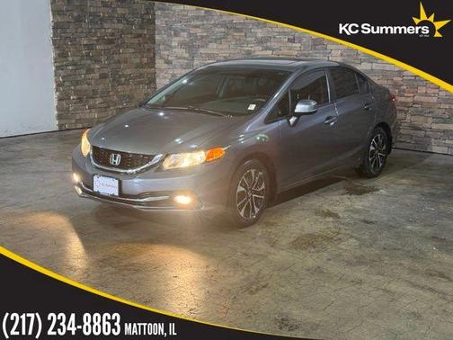 Gray 2013 Honda Civic LX