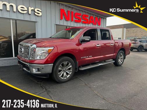 Red 2018 Nissan Titan SV