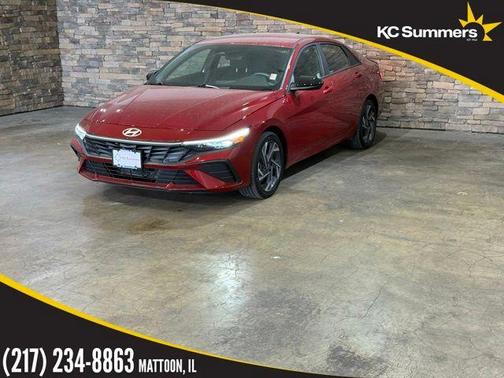 Red 2025 Hyundai ELANTRA HEV SEL Sport Sedan