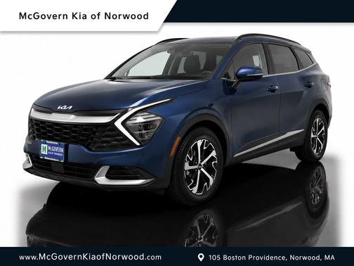 Blue 2024 Kia Sportage Hybrid EX