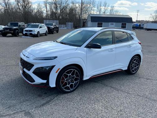 White 2022 Hyundai Kona N Base