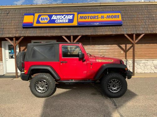 Red 2014 Jeep Wrangler Sport