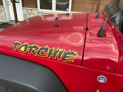 Red 2014 Jeep Wrangler Sport