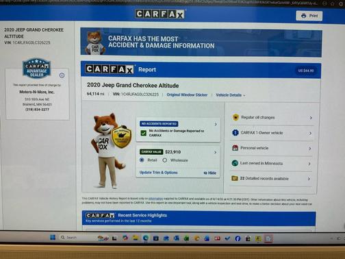 2020 Jeep Grand Cherokee Laredo