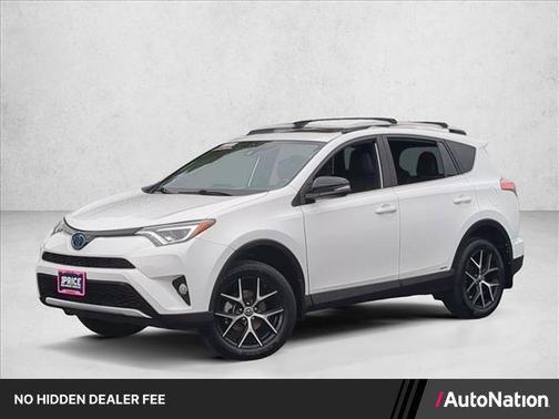 Super White 2018 Toyota RAV4 Hybrid SE