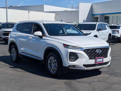 Quartz White 2019 Hyundai SANTA FE SEL 2.4