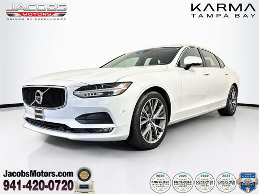Crystal White Pearl Metallic 2018 Volvo S90 T5 Momentum