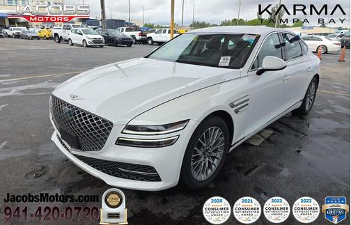 Alta White 2023 Genesis G80 2.5T AWD