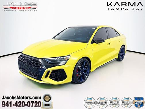 Python Yellow Metallic 2024 Audi RS 3 TFSI quattro S tronic