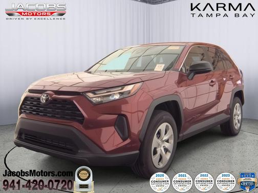 Ruby Flare Pearl 2025 Toyota RAV4 LE