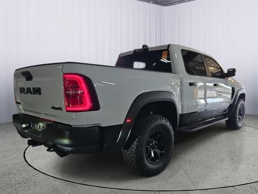 Bright White Clearcoat 2025 RAM 1500 RHO Crew Cab 4x4 5'7' Box