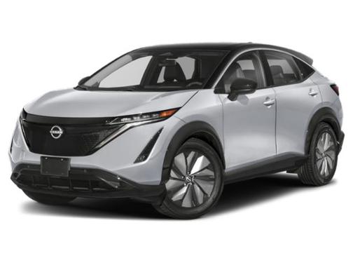 Brilliant Silver Metallic/Black Diamond Pearl 2023 Nissan ARIYA ENGAGE