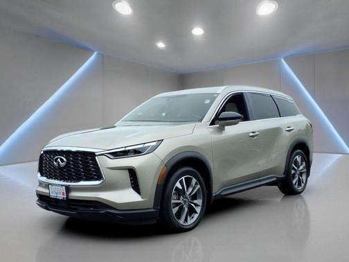 Warm Titanium 2023 INFINITI QX60 Luxe