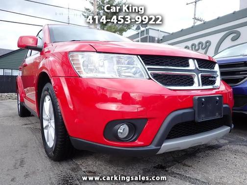 Red 2013 Dodge Journey SXT