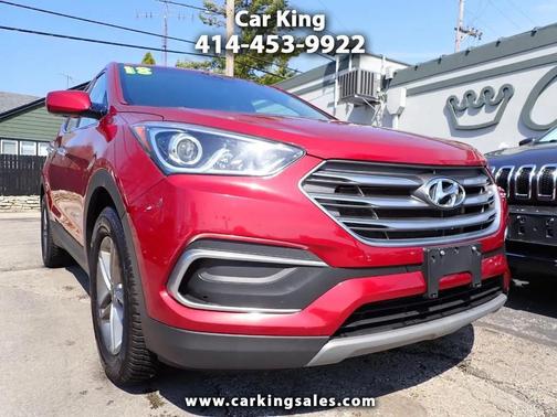 Red 2018 Hyundai Santa Fe Sport 2.4L