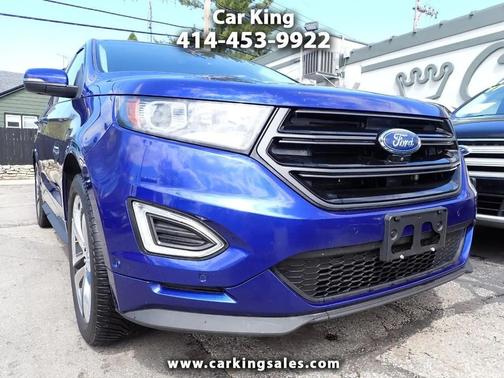 Blue 2015 Ford Edge Sport