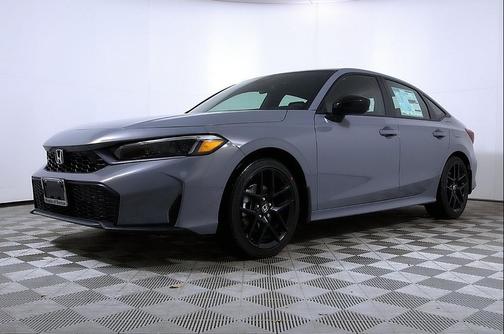 Gray 2025 Honda Civic Hybrid Sport