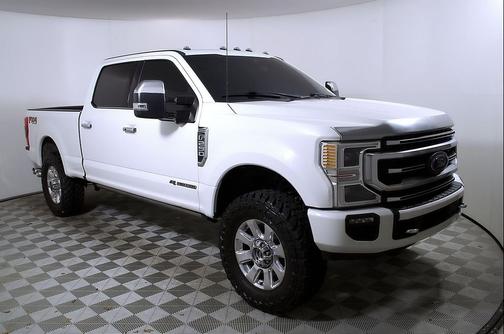 Star White Metallic Tri-Coat 2022 Ford F-250 Platinum