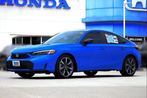 Boost Blue Pearl 2026 Honda Civic Hybrid Sport Touring