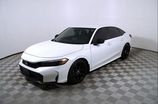 Platinum White Pearl 2025 Honda Civic Sport