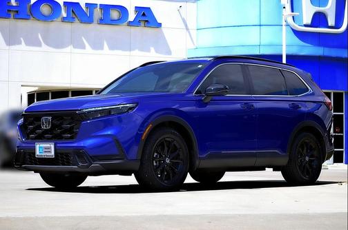 Solar Silver Metallic 2025 Honda CR-V Hybrid Sport FWD
