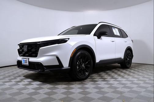 Platinum White Pearl 2026 Honda CR-V Hybrid Sport-L FWD