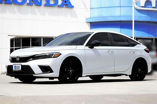 Platinum White Pearl 2022 Honda Civic Sport