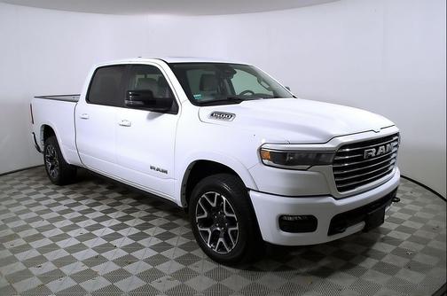Bright White Clearcoat 2025 RAM 1500 Laramie