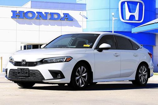Platinum White Pearl 2023 Honda Civic LX