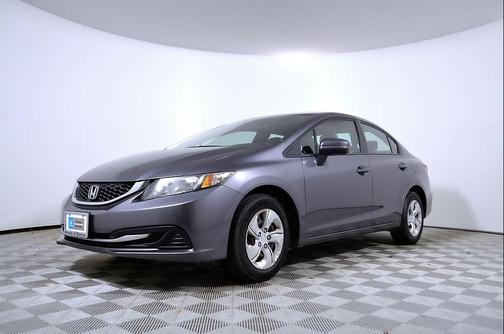 Modern Steel Metallic 2014 Honda Civic LX
