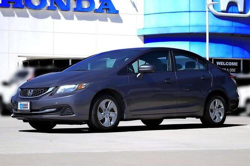 Modern Steel Metallic 2014 Honda Civic LX