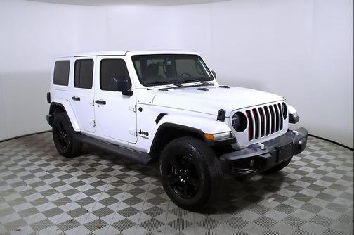 Bright White Clearcoat 2021 Jeep Wrangler Unlimited Sahara