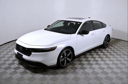 Platinum White Pearl 2024 Honda Accord Hybrid Sport