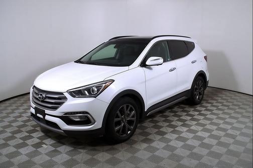 Pearl White 2018 Hyundai Santa Fe Sport 2.0L Turbo Ultimate
