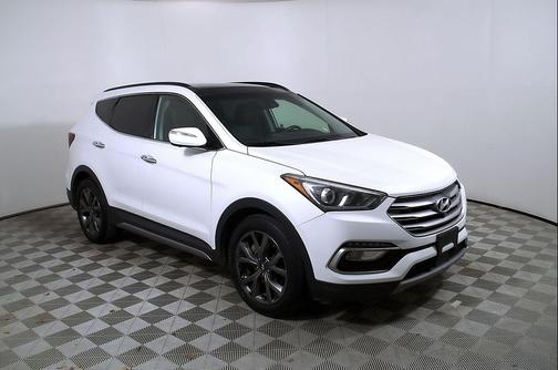 Pearl White 2018 Hyundai Santa Fe Sport 2.0L Turbo Ultimate