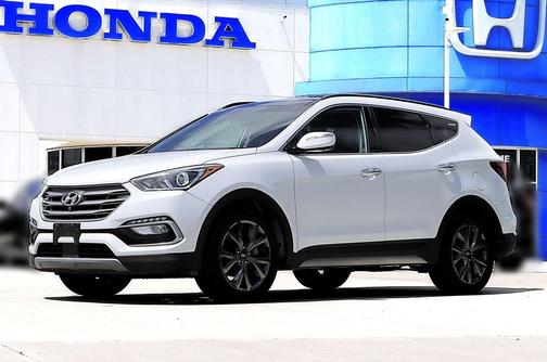 Pearl White 2018 Hyundai Santa Fe Sport 2.0L Turbo Ultimate