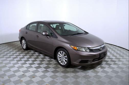 Silver 2012 Honda Civic EX-L