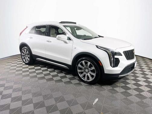 Crystal White Tri-Coat 2023 Cadillac XT4 Premium Luxury