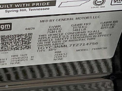 Stellar Black Metallic 2026 Cadillac VISTIQ Sport