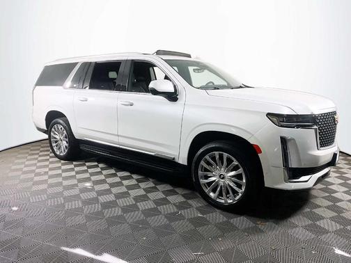 Crystal White Tri-Coat 2024 Cadillac Escalade ESV Premium Luxury