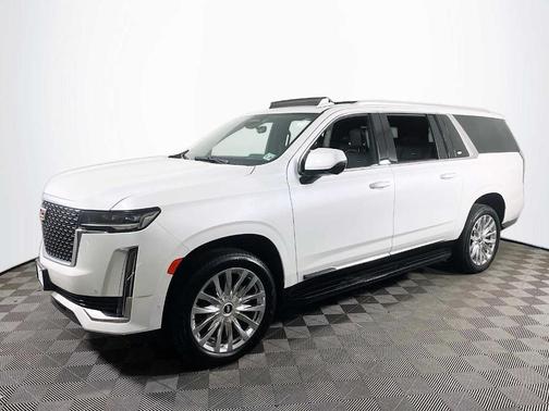 Crystal White Tri-Coat 2024 Cadillac Escalade ESV Premium Luxury