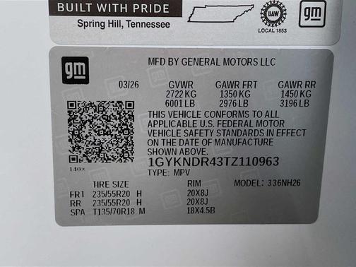 Crystal White Tri-Coat 2026 Cadillac XT5 Premium Luxury