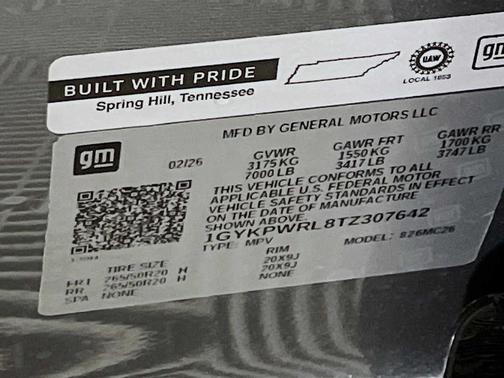 Silver Metallic 2026 Cadillac LYRIQ Premium Sport