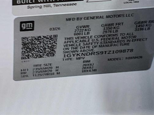 Crystal White Tri-Coat 2026 Cadillac XT5 Premium Luxury