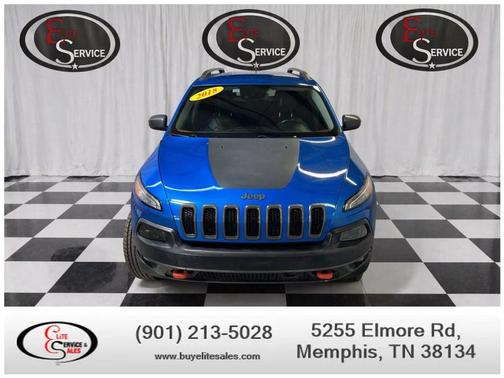 Blue 2018 Jeep Cherokee Trailhawk
